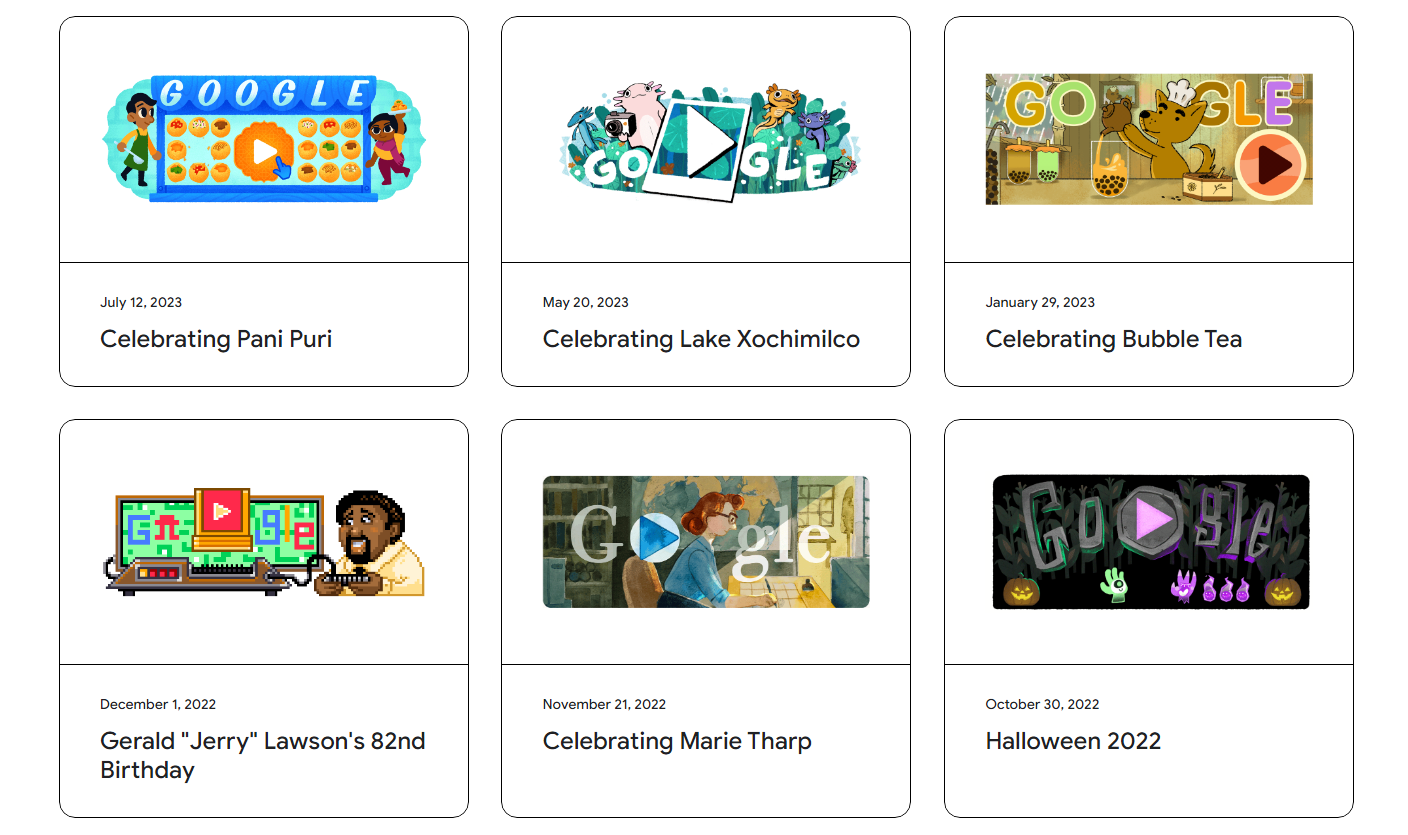 Google Doodle games